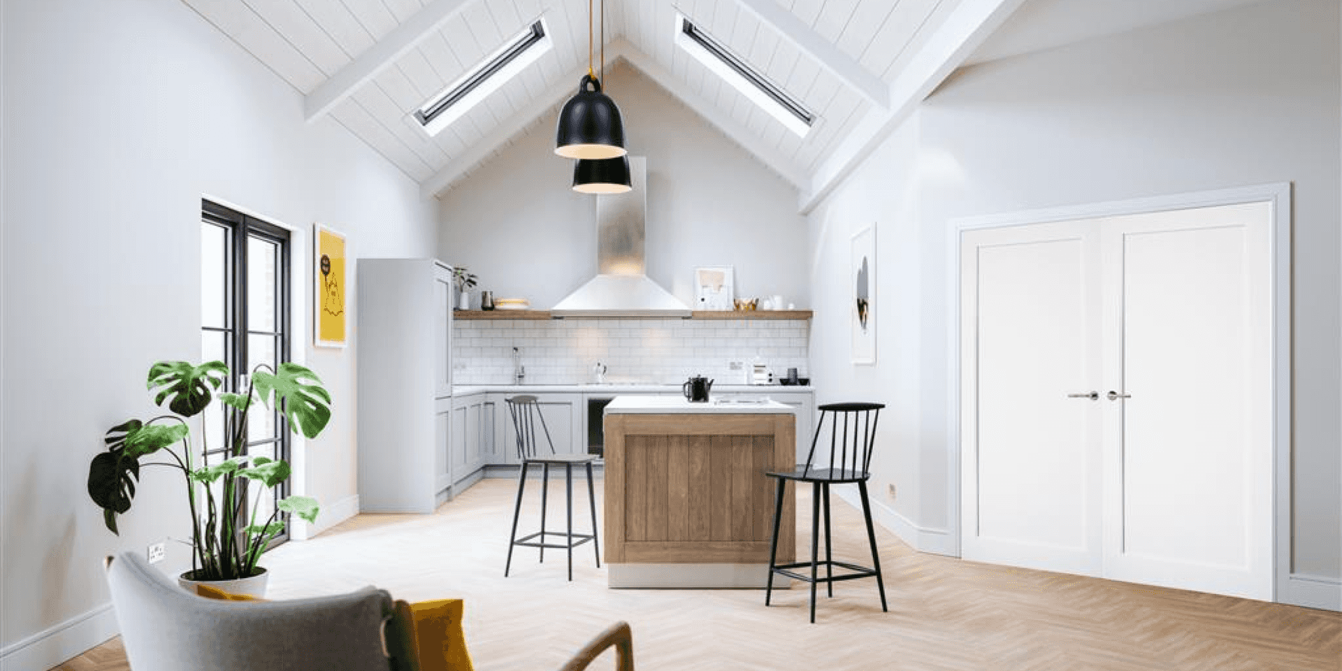 Shaker Style Collection white shaker style doors in kitchen