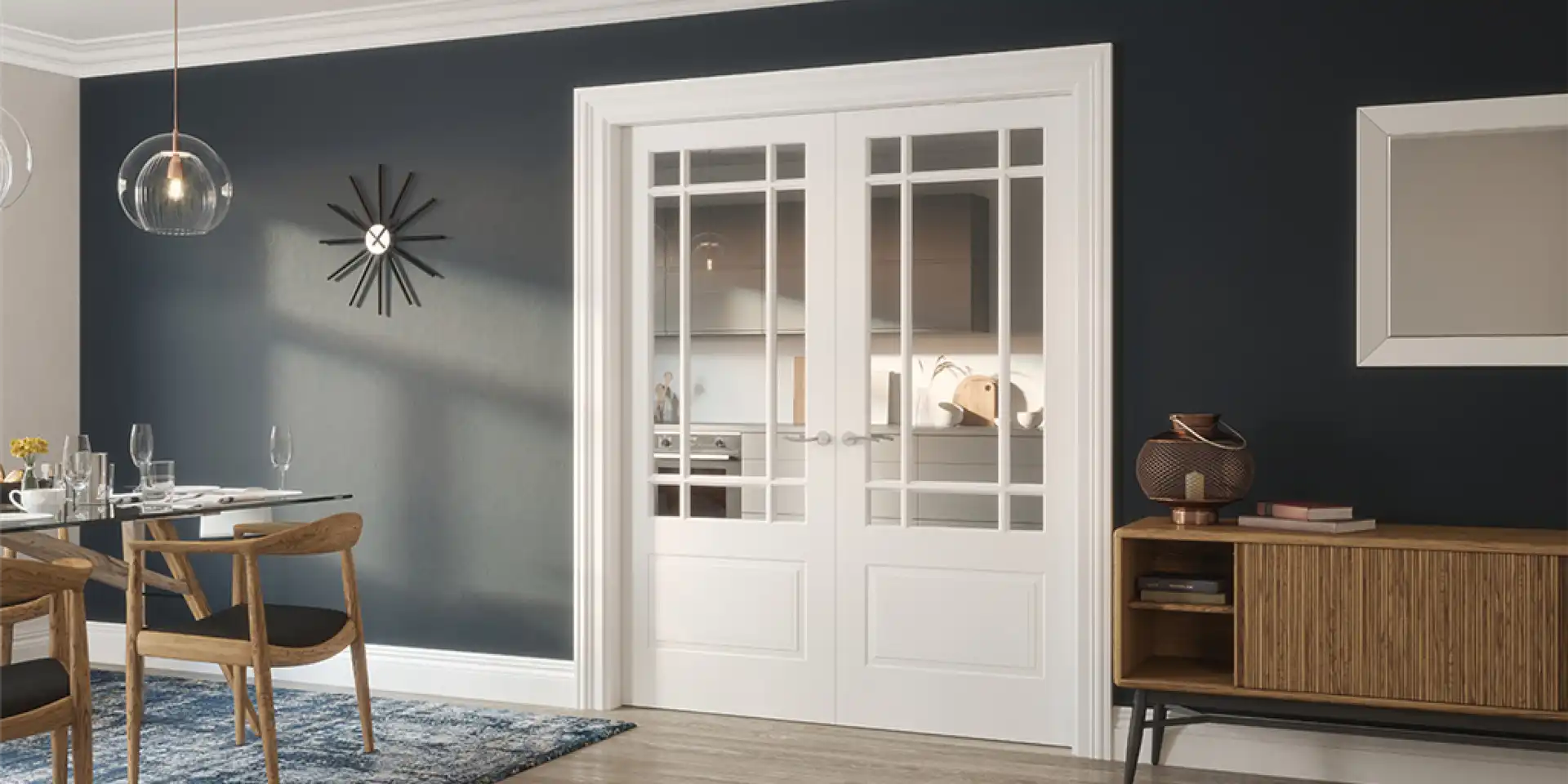 white classic doors