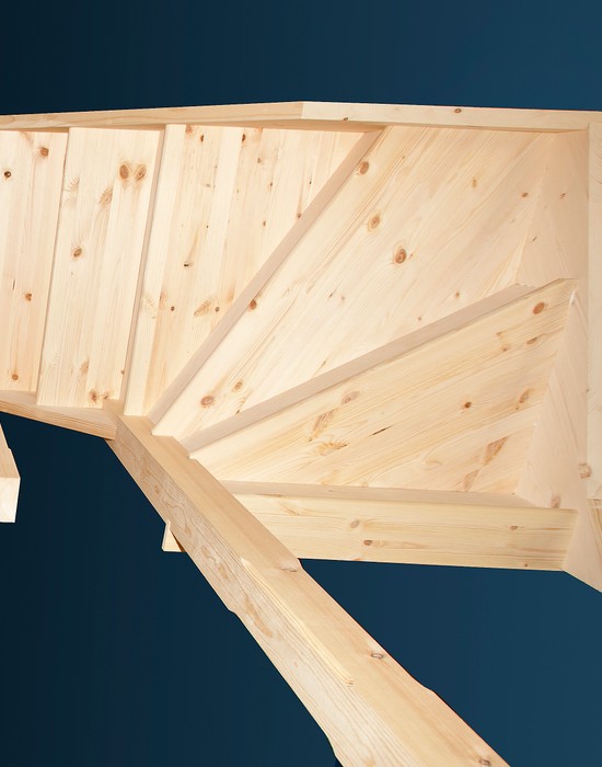 softwood attic two turn