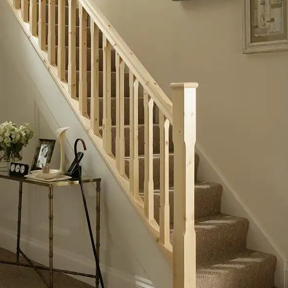 oak closed string closed riser stairs